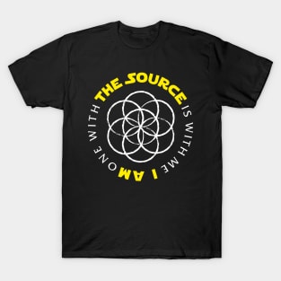 The Source is with me (seed of life) - dark colors T-Shirt